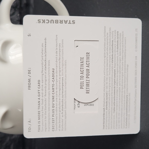 Starbucks NEW Holiday Bearista 2025 Mug With Hello Kitty Gift Card - Picture 10 of 10